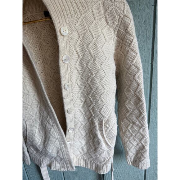 Women's Express Hand Knit Chunky Sweater Cardigan, Medium - Picture 3 of 7
